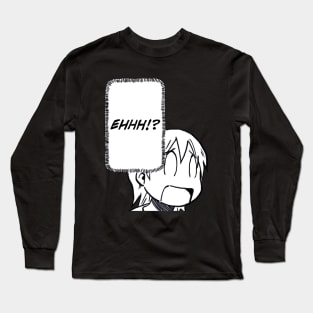 I draw that panel of yuuko goes ehhh / funny nichijou face meme Long Sleeve T-Shirt